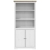 Librería BODO madera maciza de pino blanco marrón 82x40x173 cm