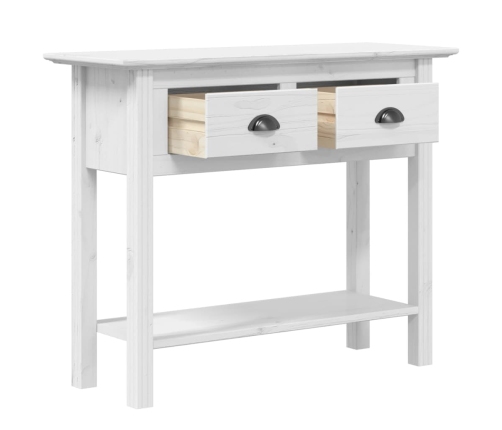 Mesa consola BODO madera maciza de pino blanco 91x35x74 cm