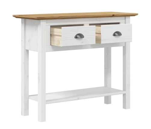 Mesa consola BODO madera maciza de pino marrón 91x35x74 cm