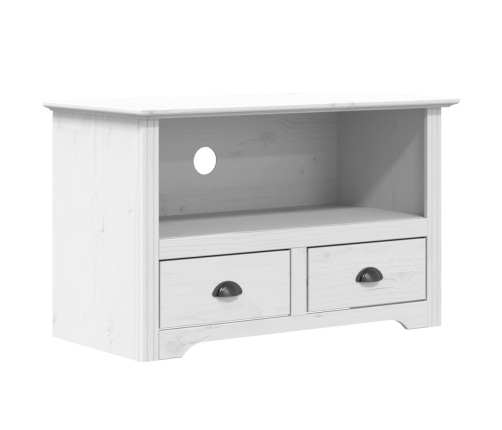 Mueble de TV 2 cajones BODO madera pino blanco 91,5x44,5x56 cm