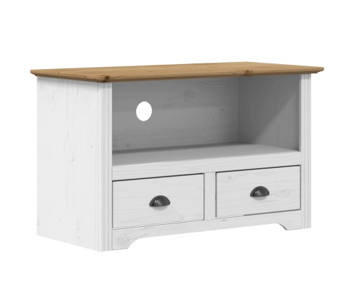 Mueble de TV 2 cajones BODO madera pino marrón 91,5x44,5x56 cm