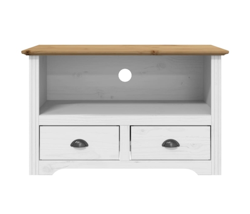 Mueble de TV 2 cajones BODO madera pino marrón 91,5x44,5x56 cm