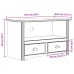 Mueble de TV 2 cajones BODO madera de pino gris 91,5x44,5x56 cm