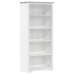 vidaXL Librería BODO 5 estantes madera maciza pino blanco 82x40x173 cm