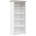 Librería BODO 5 estantes madera maciza pino marrón 82x40x173 cm