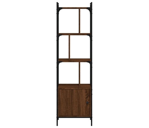 vidaXL Estantería con puerta madera marrón roble 44,5x30x154,5 cm