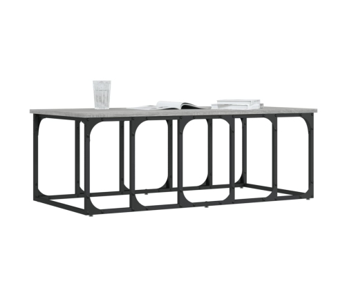 vidaXL Mesa de centro madera de ingeniería gris Sonoma 100x50x35,5 cm