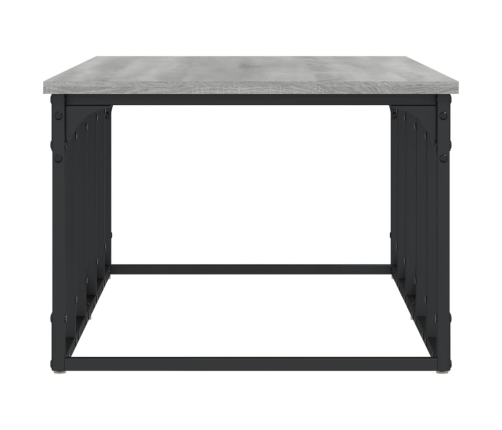 vidaXL Mesa de centro madera de ingeniería gris Sonoma 100x50x35,5 cm