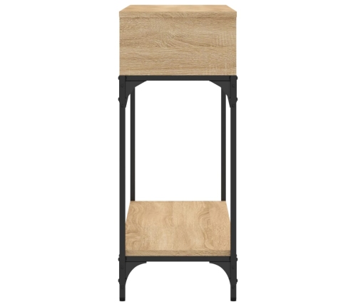 Mesa consola madera de ingeniería roble Sonoma 100x30,5x75 cm