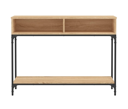 Mesa consola madera de ingeniería roble Sonoma 100x30,5x75 cm