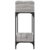 Mesa consola madera de ingeniería gris Sonoma 100x30,5x75 cm