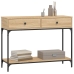 Mesa consola madera de ingeniería roble Sonoma 100x34,5x75 cm