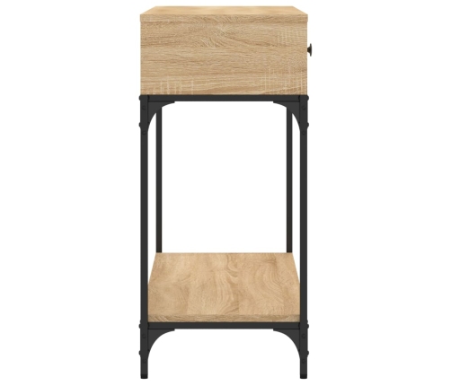 Mesa consola madera de ingeniería roble Sonoma 100x34,5x75 cm