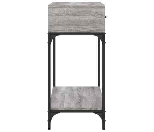 Mesa consola madera de ingeniería gris Sonoma 100x34,5x75 cm