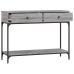 Mesa consola madera de ingeniería gris Sonoma 100x34,5x75 cm