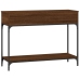 Mesa consola madera de ingeniería marrón roble 100x34,5x75 cm