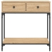 Mesa consola madera de ingeniería roble Sonoma 75x34,5x75 cm