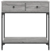 Mesa consola madera de ingeniería gris Sonoma 75x34,5x75 cm