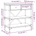 Mesa consola madera de ingeniería roble Sonoma 75x34,5x75 cm