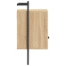 Mesitas de noche de pared 2 uds roble Sonoma 40x30x61 cm