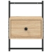 vidaXL Mesita de noche de pared roble Sonoma 35x30x51 cm