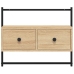 Mueble TV de pared madera ingeniería roble Sonoma 60,5x30x51 cm