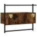 Mueble de TV de pared roble ahumado 60,5x30x51 cm