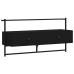 vidaXL Mueble de TV de pared madera ingeniería negro 100,5x30x51 cm