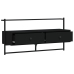 vidaXL Mueble de TV de pared madera ingeniería negro 100,5x30x51 cm