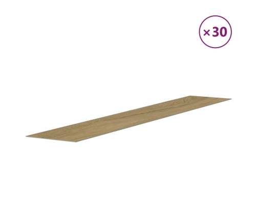 Paneles de pared con aspecto de madera PVC marrón 4,12 m²