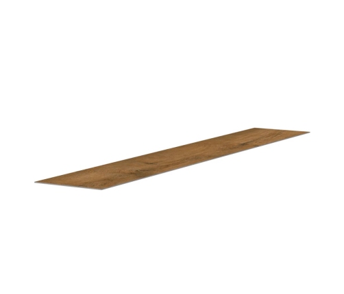 Paneles de pared con aspecto de madera PVC marrón 4,12 m²