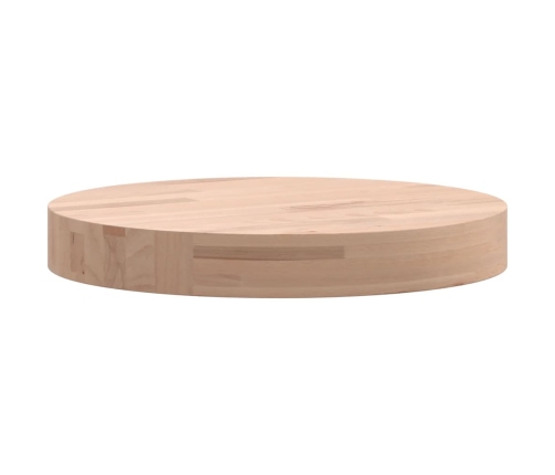 Tablero redondo de madera maciza de haya Ø30x4 cm