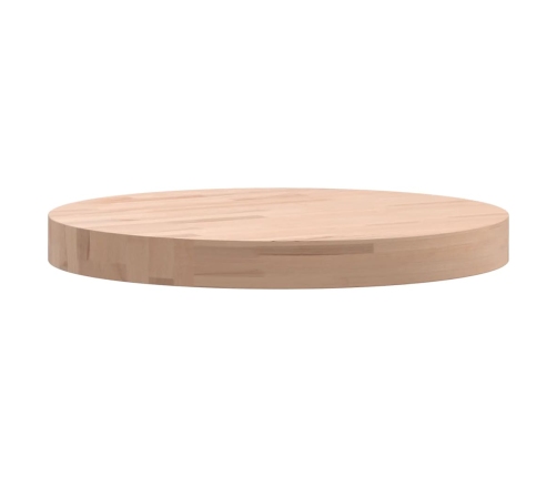 Tablero redondo de madera maciza de haya Ø40x4 cm