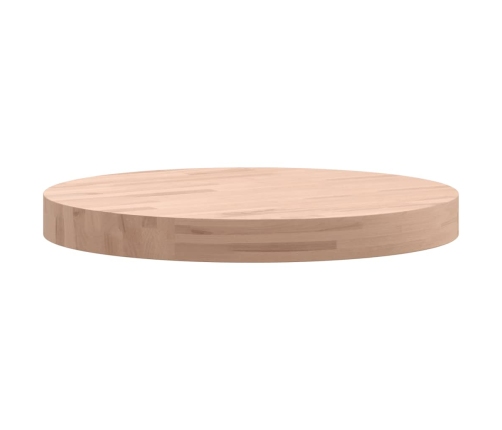 Tablero redondo de madera maciza de haya Ø40x4 cm