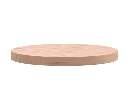 Tablero redondo de madera maciza de haya Ø50x4 cm