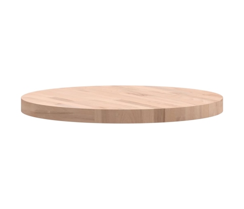 Tablero redondo de madera maciza de haya Ø60x4 cm