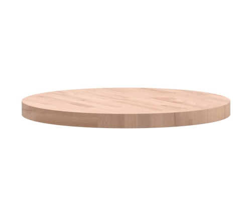 Tablero redondo de madera maciza de haya Ø60x4 cm