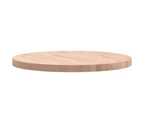 Tablero redondo de madera maciza de haya Ø70x4 cm