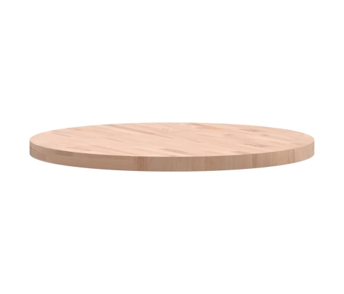 Tablero redondo de madera maciza de haya Ø80x4 cm