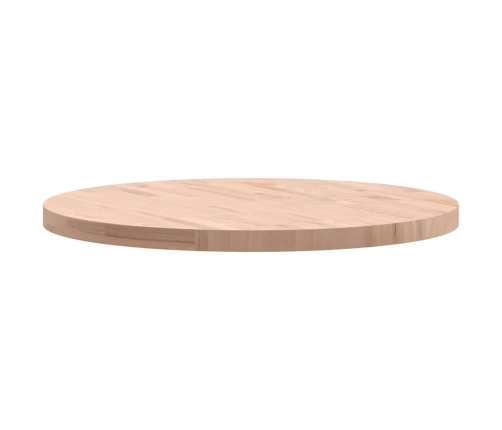 Tablero redondo de madera maciza de haya Ø80x4 cm