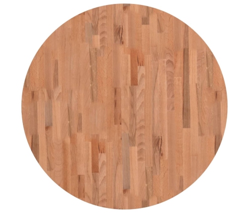 Tablero redondo de madera maciza de haya Ø90x1,5 cm