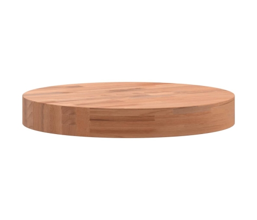 Tablero redondo de madera maciza de haya Ø30x4 cm