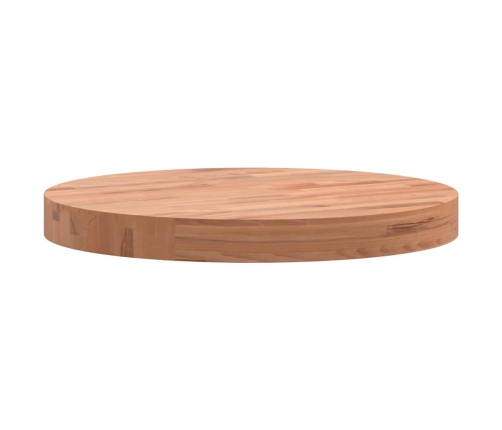 Tablero redondo de madera maciza de haya Ø40x4 cm