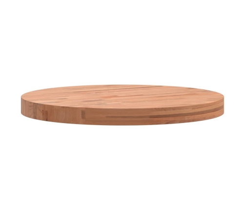 Tablero redondo de madera maciza de haya Ø50x4 cm