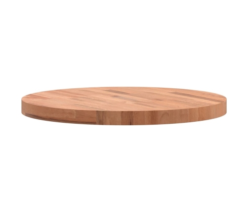 Tablero redondo de madera maciza de haya Ø60x4 cm