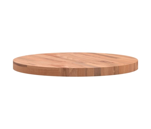 Tablero redondo de madera maciza de haya Ø60x4 cm