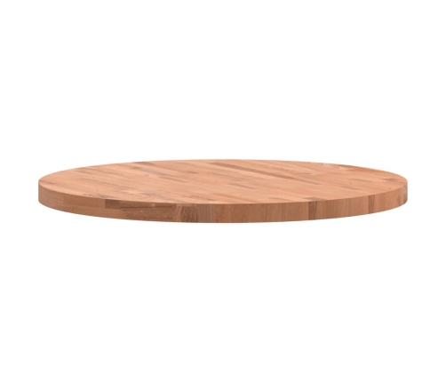 Tablero redondo de madera maciza de haya Ø80x4 cm