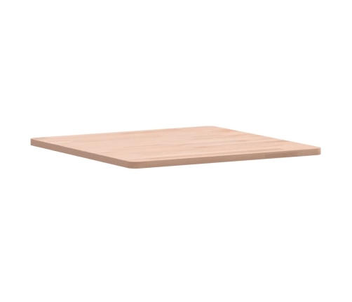 Tablero de mesa cuadrado de madera maciza de haya 50x50x1,5 cm