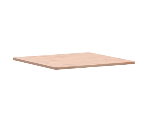 Tablero de mesa cuadrado de madera maciza de haya 60x60x1,5 cm