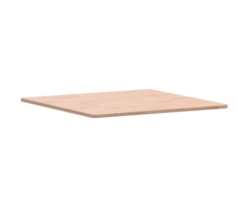 Tablero de mesa cuadrado de madera maciza de haya 70x70x1,5 cm